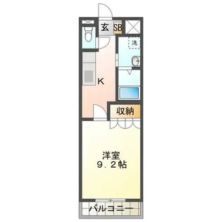 リヴァージュA棟【2階】の間取り