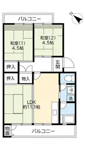UR釈尊寺第二【5階】の間取り