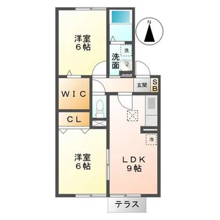 Plaire D【1階】の間取り