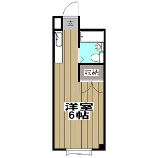 ハイツ少林寺【3階】の間取り