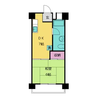 サンハイツ柏木【2階】の間取り