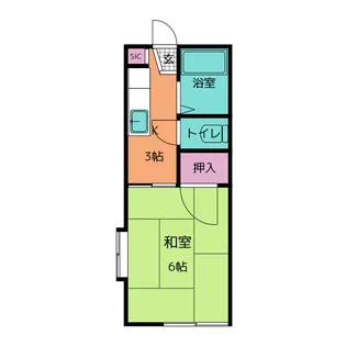 1Kの間取り画像