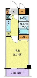 アヴィニティー東中野【7階】の間取り