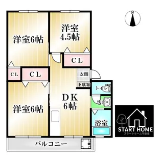 シノハラビル3【3階】の間取り