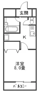 レジデンス大寛【1階】の間取り