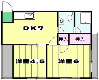 難波ビル【4階】の間取り
