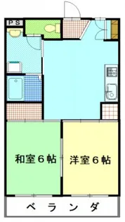 岸本マンション【4階】の間取り