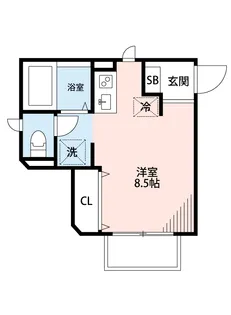 ルアナ横浜【1階】の間取り