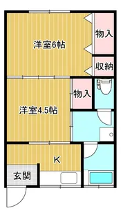 ラフィーネ女池【2階】の間取り