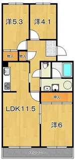 メゾンソノベ【4階】の間取り