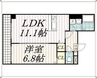 May Azurl 登戸(メイアジュ-ルノブト)【3階】の間取り
