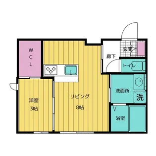 RAMBLE B棟【1階】の間取り