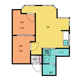 勝どき中央ロードス【7階】の間取り