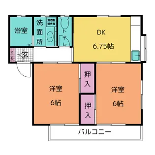ハイツルーエ【2階】の間取り
