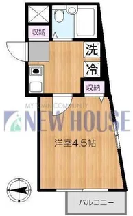 ヴィラ西早稲田【4階】の間取り