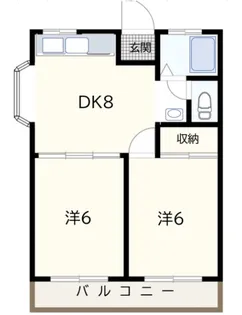 永田ハイツ【4階】の間取り