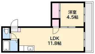 三篠カワミビル【3階】の間取り