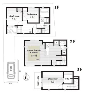 東京都府中市美好町1【一戸建】の間取り