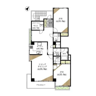 ル・コート松濤【2階】の間取り