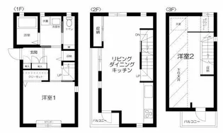 東京都大田区大森西4【一戸建】の間取り