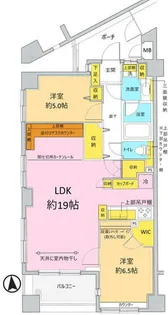 グレイスガーデン武蔵小山【6階】の間取り