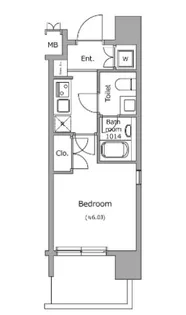 レジディア新宿御苑【7階】の間取り