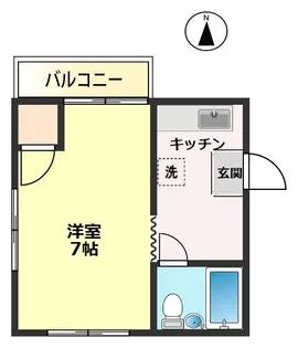 ハウスあきら【3階】の間取り