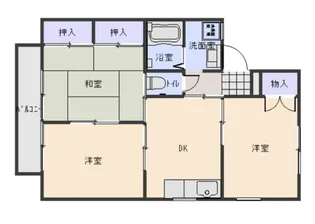 セジュール黎明B棟【1階】の間取り