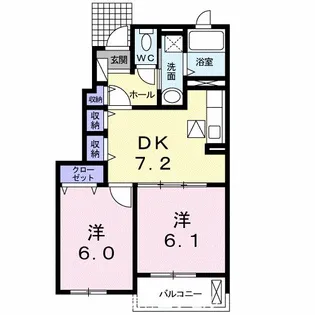 東京都東村山市廻田町1【アパート】の間取り