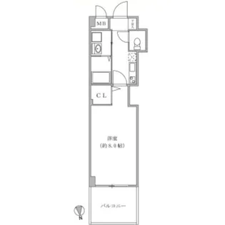 大阪府大阪市福島区福島6【マンション】の間取り