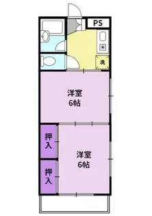 ピュア松本【2階】の間取り