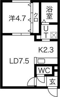 北海道札幌市北区北十九条西3【マンション】の間取り