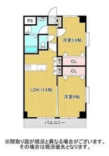 GRAN-S岡町【3階】の間取り