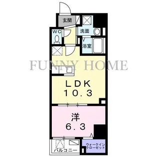 東京都目黒区大橋2【マンション】の間取り