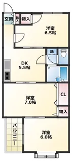 スバルハイツ【1階】の間取り