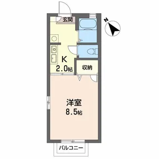 シャーメゾン エトワール【2階】の間取り