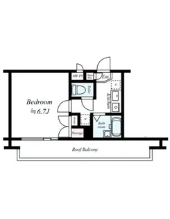 菱和パレス早稲田1番館【4階】の間取り