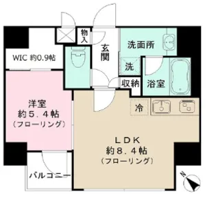 東京都中央区月島2【マンション】の間取り