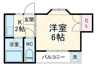 シャンティB【2階】の間取り