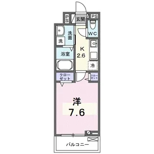 フォレスト佐貫【3階】の間取り