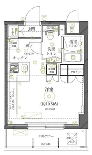 クレイシア世田谷船橋【4階】の間取り