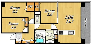 3LDKの間取り画像