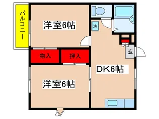 グリ-ンヴィレッジI【2階】の間取り