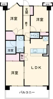 アーベントハイム大久保駅前【11階】の間取り