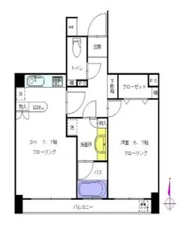 ダイアパレス麻布十番【5階】の間取り