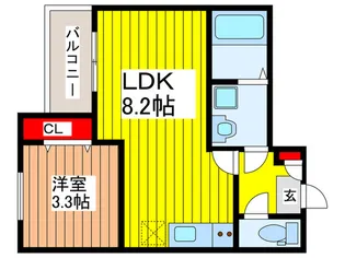 サン・ルミナス【2階】の間取り