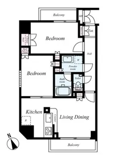 東京都北区赤羽西2【マンション】の間取り