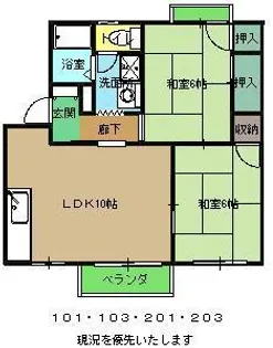 アーバンプラザ【1階】の間取り