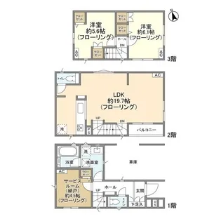 東京都江戸川区篠崎町4【一戸建】の間取り