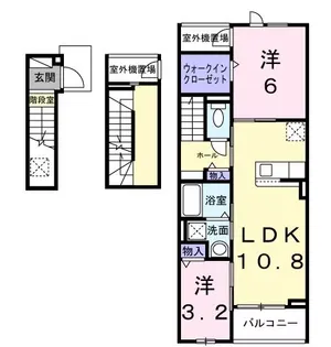 東京都東久留米市前沢3【マンション】の間取り